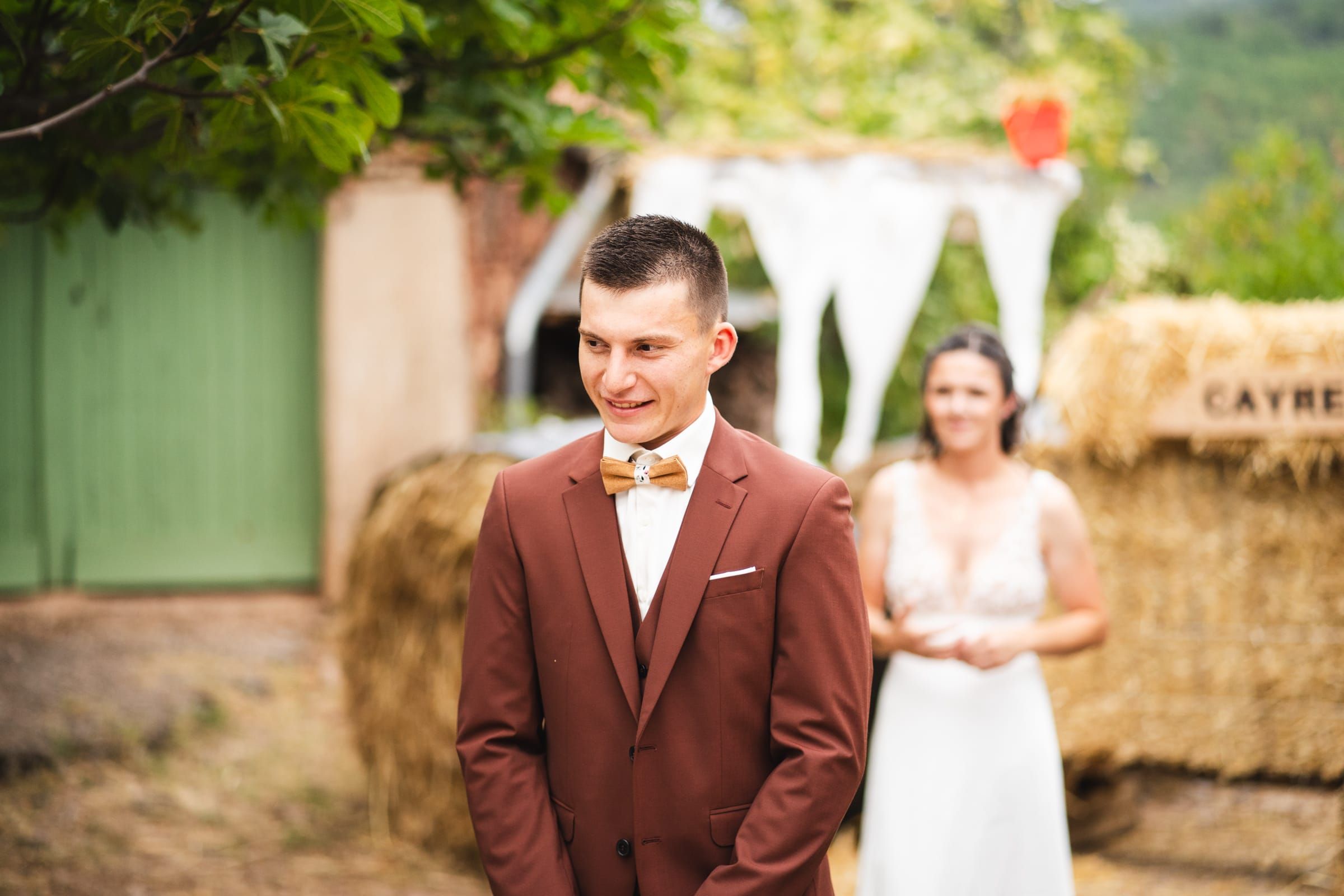 Premier regard (first look) avant le mariage