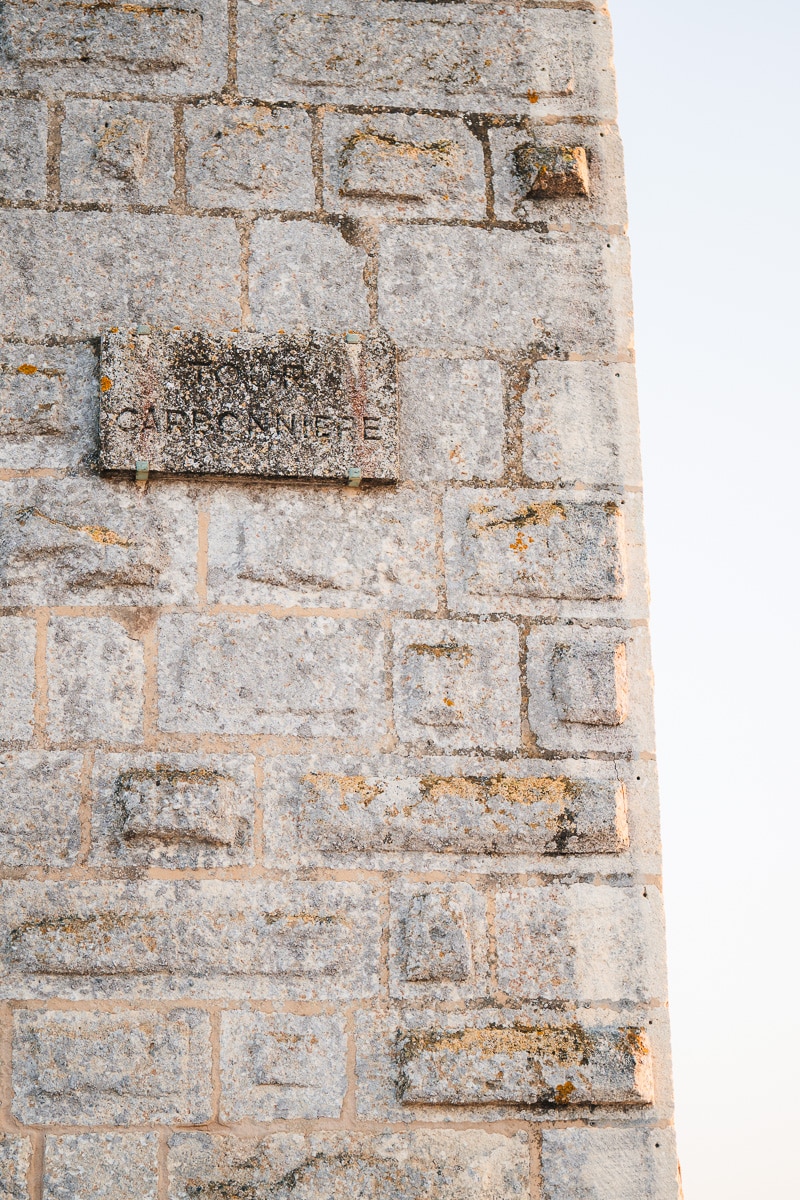 Ancient stone texture detail of Tour Carbonnière